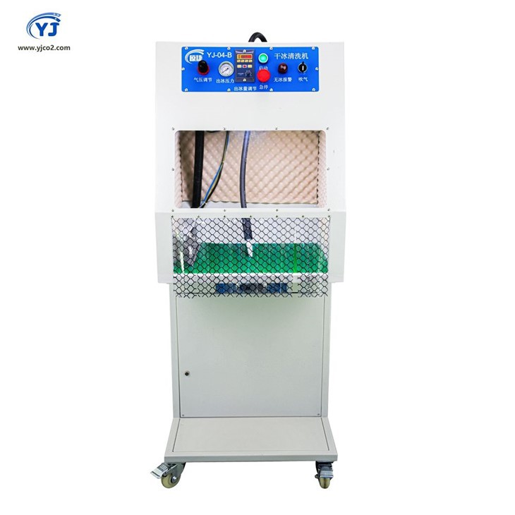 Suchý ľad čistiaci tok